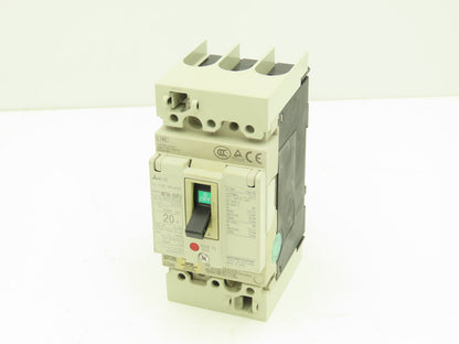 Mitsubishi NF50-SVFU320 Earth Leakage Circuit Breaker 3-Pole 20A 240VAC
