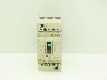 Mitsubishi NF50-SVFU320 Earth Leakage Circuit Breaker 3-Pole 20A 240VAC