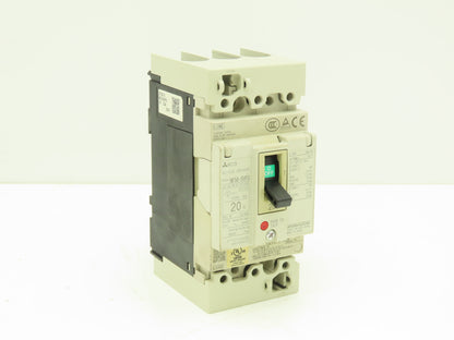 Mitsubishi NF50-SVFU320 Earth Leakage Circuit Breaker 3-Pole 20A 240VAC