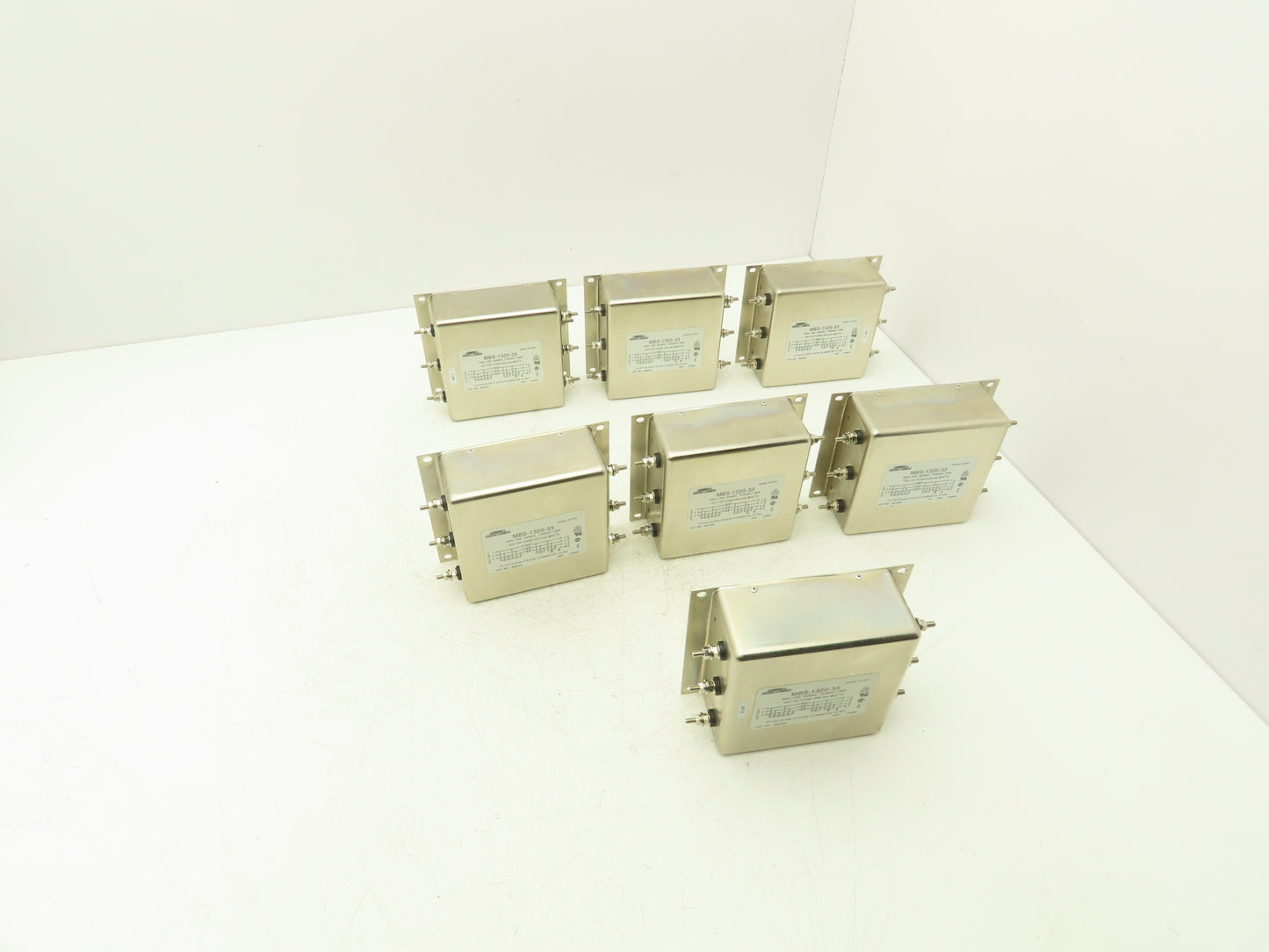 Densei-Lambda MBS-1320-33 Noise Filter 250V~20A Max TV2500~1MIN Lot of 7