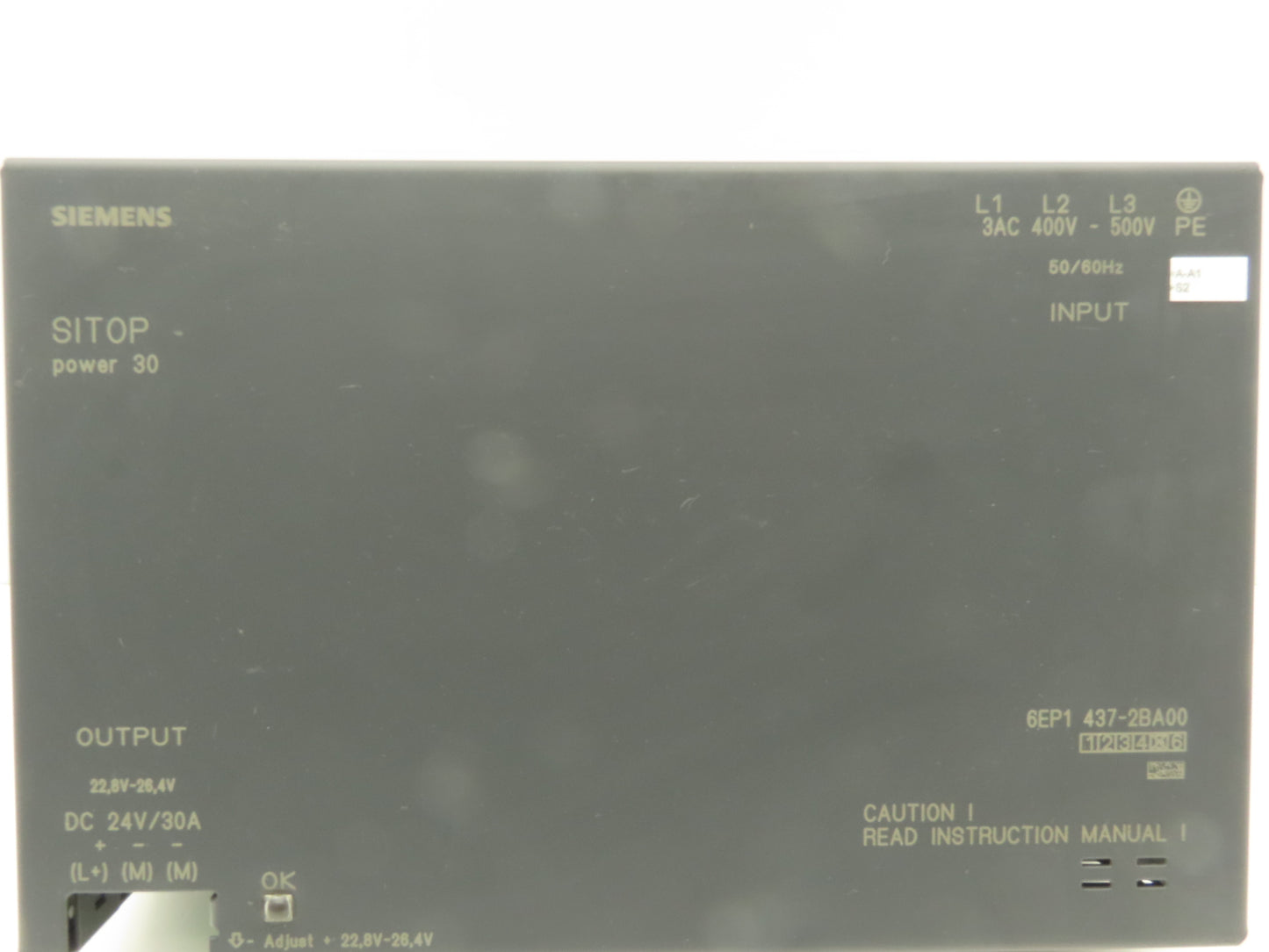 Siemens 6EP1437-2BA00 24VDC Power Supply 400-500VAC 3Ph