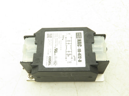 Cosel NAC-10-472-D Noise Filter 250V 10A TV2500VAC 1 MIN 2 Pole Lot of 4