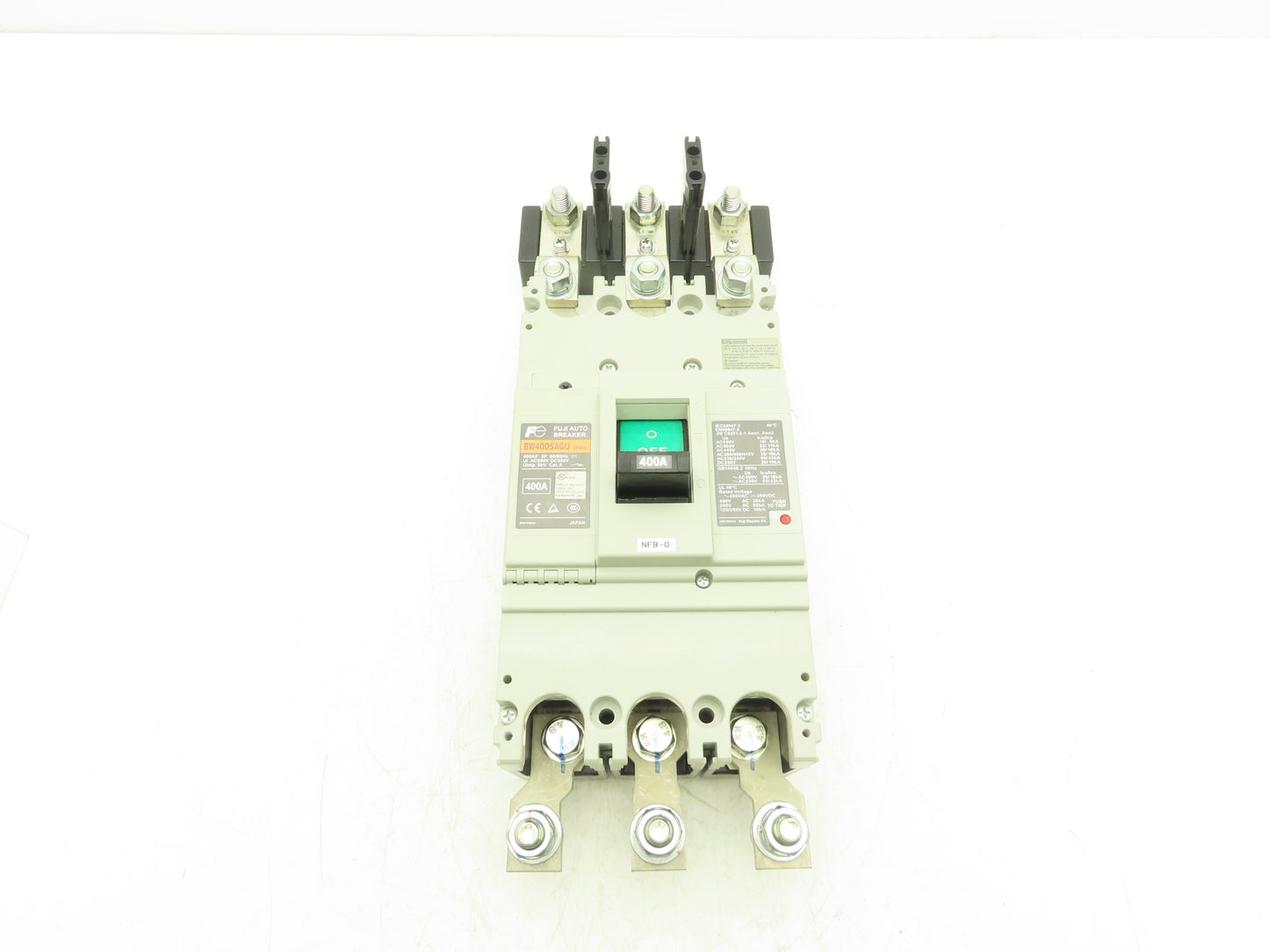 Fuji Electric BW400SAGU-3P400 Auto Circuit Breaker 3-Pole 400A 600VAC
