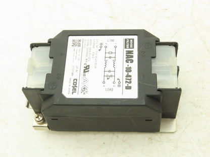 Cosel NAC-10-472-D Noise Filter 250V 10A TV2500VAC 1 MIN 2 Pole Lot of 5