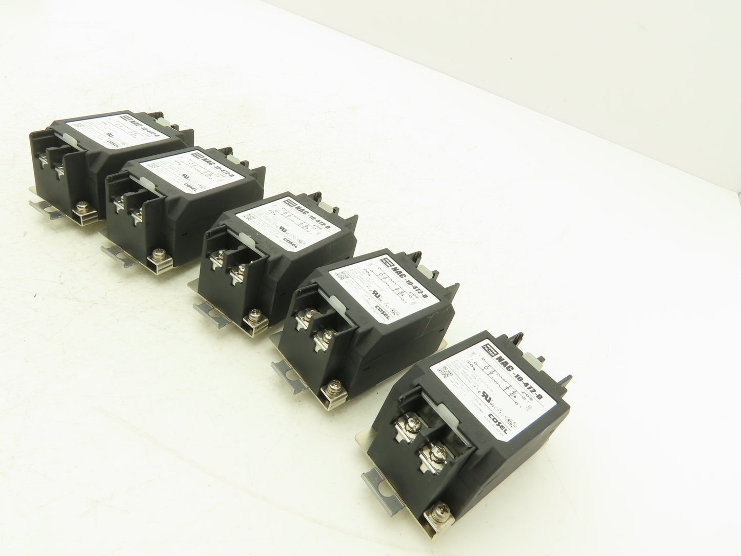 Cosel NAC-10-472-D Noise Filter 250V 10A TV2500VAC 1 MIN 2 Pole Lot of 5
