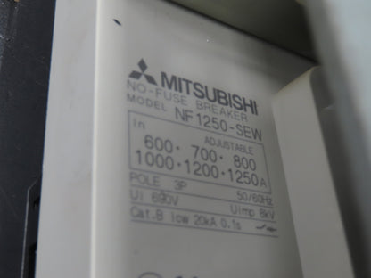 Mitsubishi NF1250-SEW Circuit Breaker 3-Pole 1250A 690VAC Rotary Handle