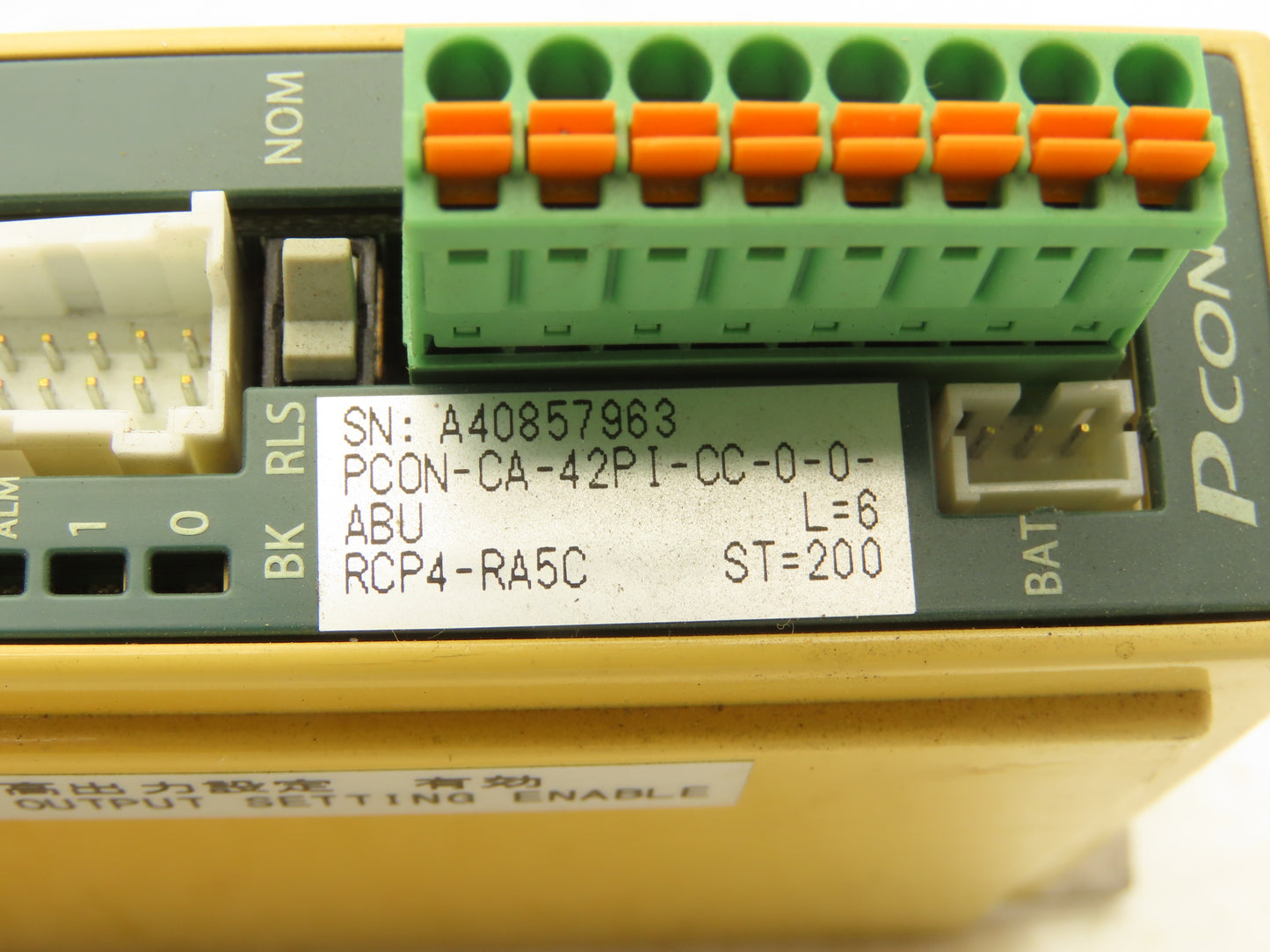 IAI PCON-CA-42PI-CC-0-0-ABU ROBO Cylinder Position Controller PowerCON 150 24VDC