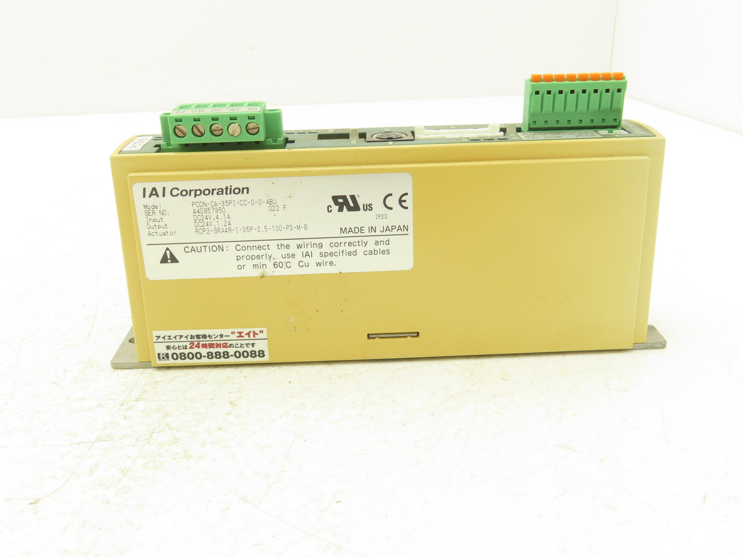 IAI PCON-CA-35PI-CC-0-0-ABU ROBO Cylinder Position Controller PowerCON 150 24VDC