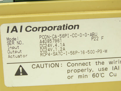 IAI PCON-CA-56PI-CC-0-0-ABU ROBO Cylinder Position Controller PowerCON 150 24VDC