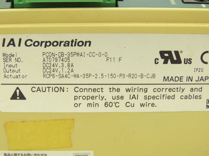 IAI PCON-CB-35PWAI-CC-0-0 ROBO Cylinder Position Controller PowerCON 150 24VDC