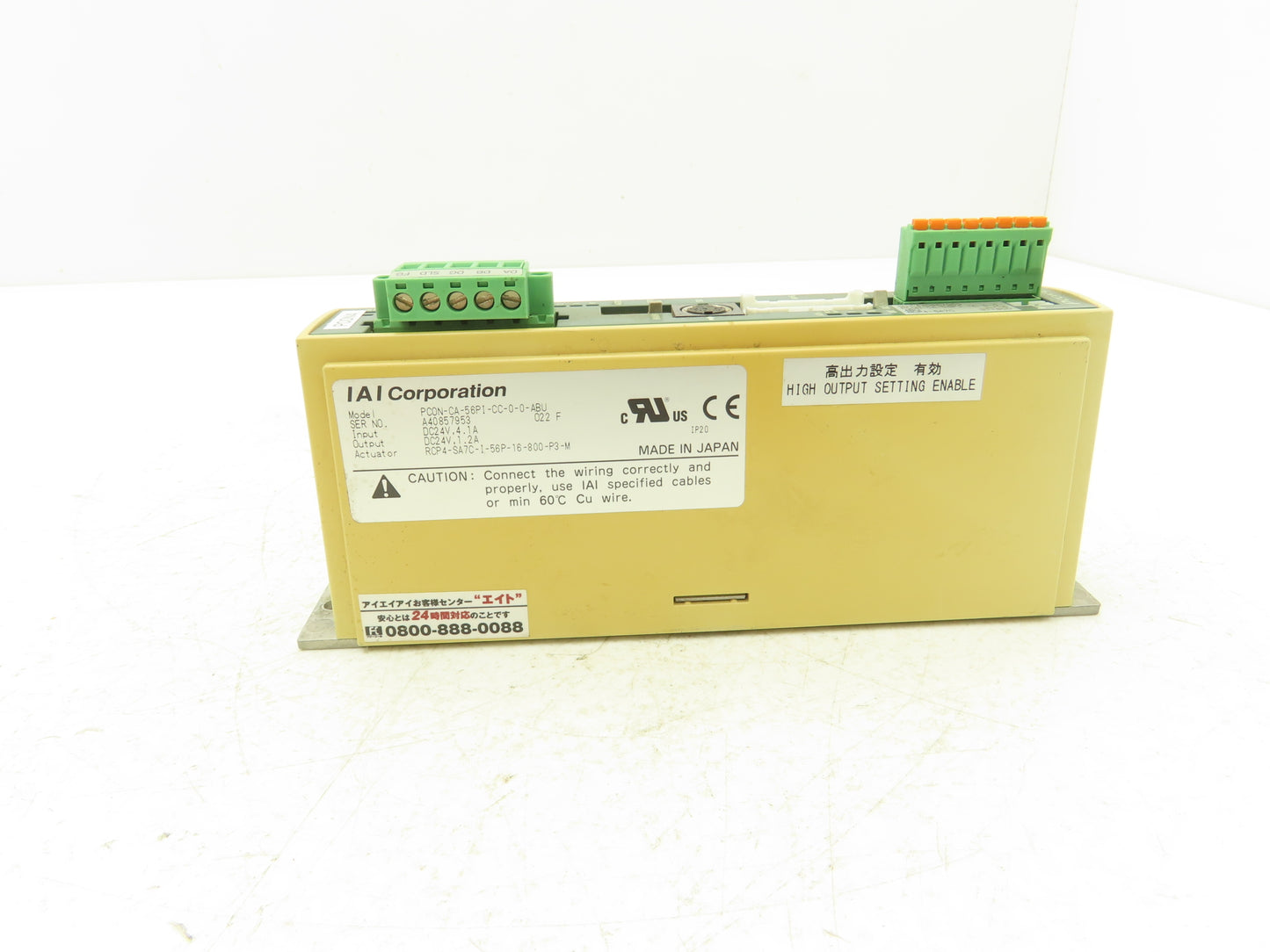 IAI PCON-CA-56PI-CC-0-0-ABU ROBO Cylinder Position Controller PowerCON 150 24VDC