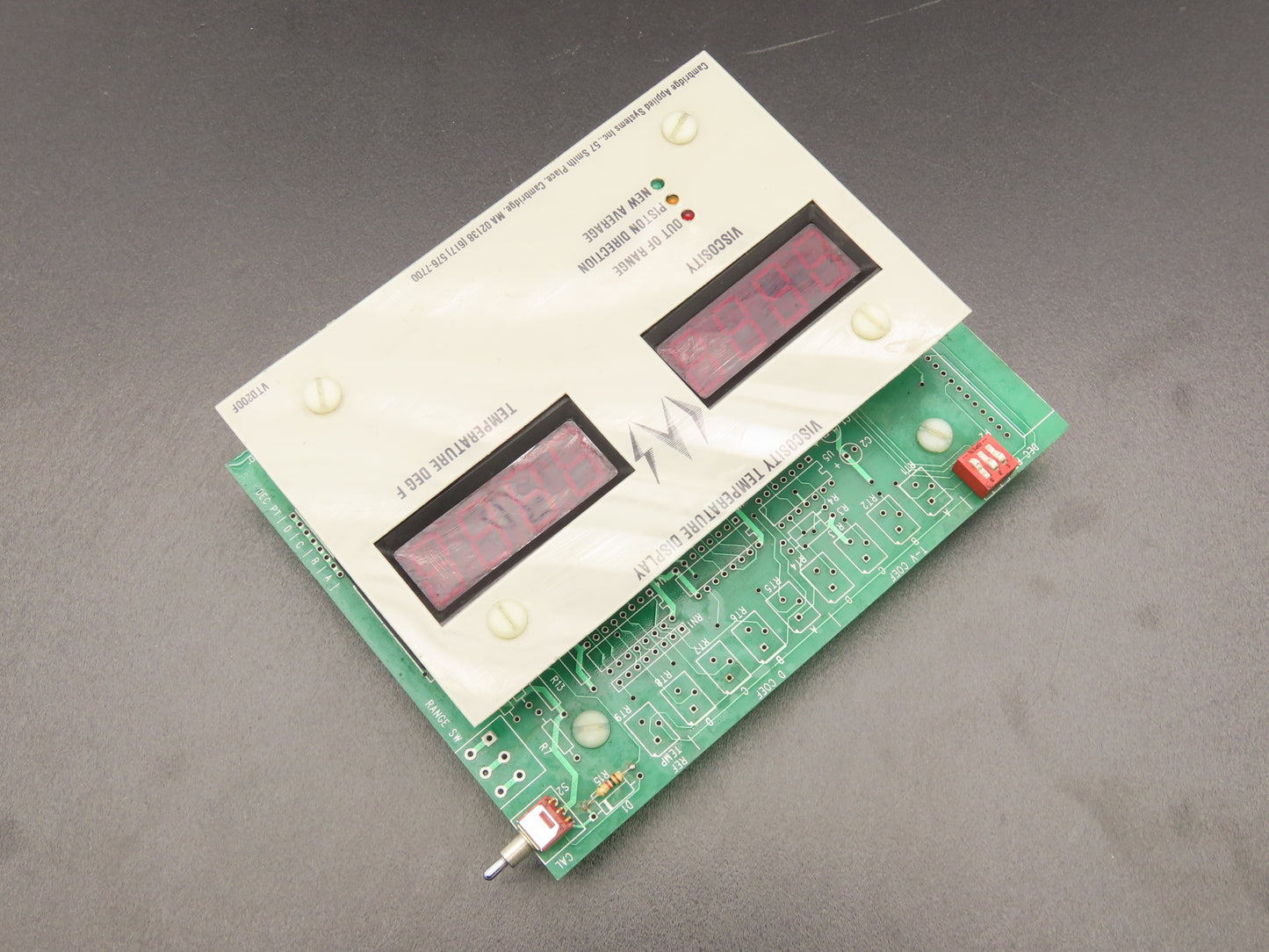 Cambridge Applied Systems VTD 200/300/400 Viscosity Temperature Display Board