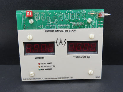 Cambridge Applied Systems VTD 200/300/400 Viscosity Temperature Display Board