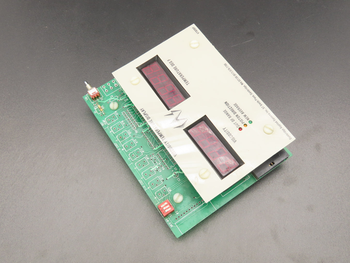 Cambridge Applied Systems VTD 200/300/400 Viscosity Temperature Display Board