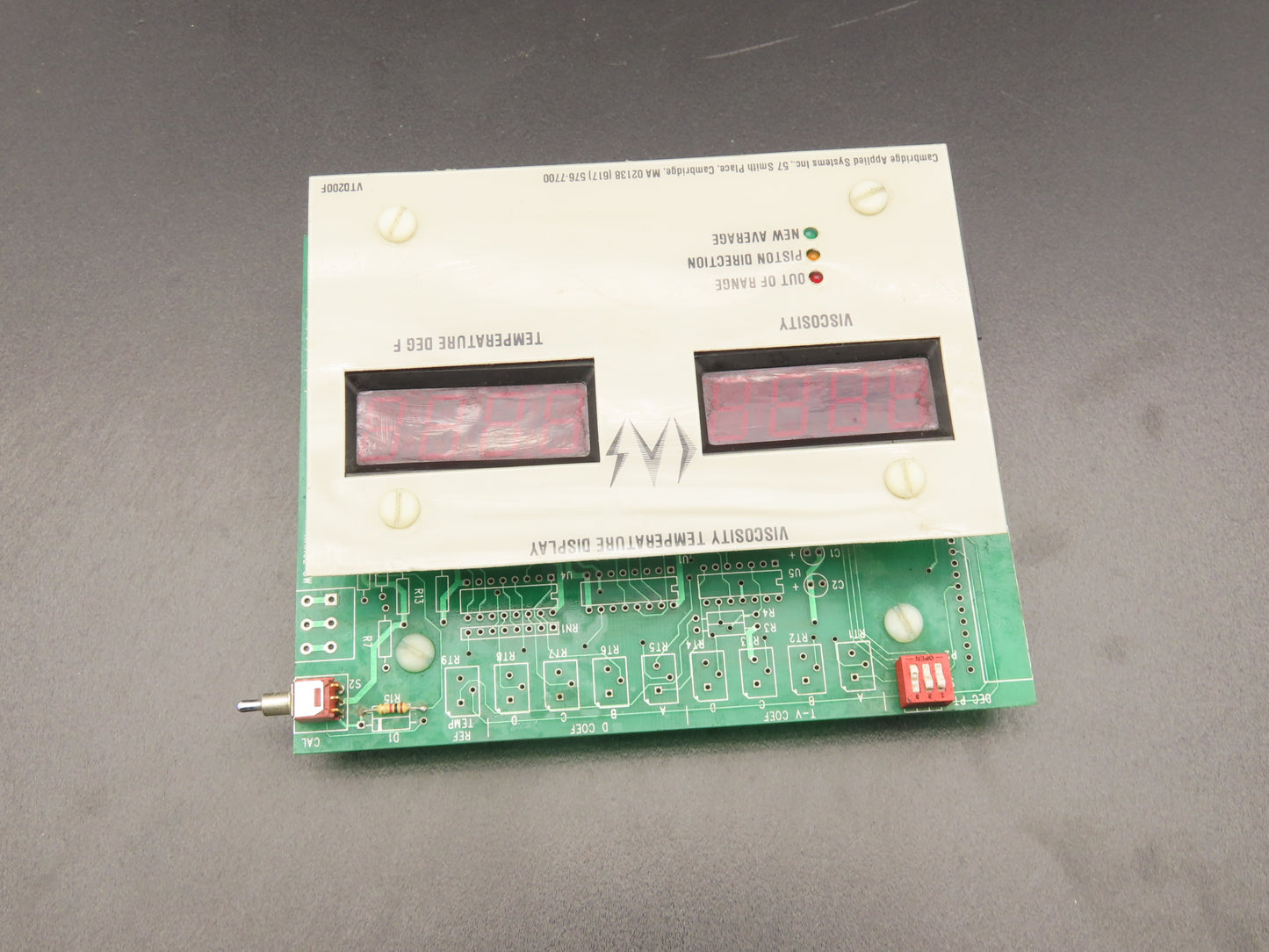 Cambridge Applied Systems VTD 200/300/400 Viscosity Temperature Display Board