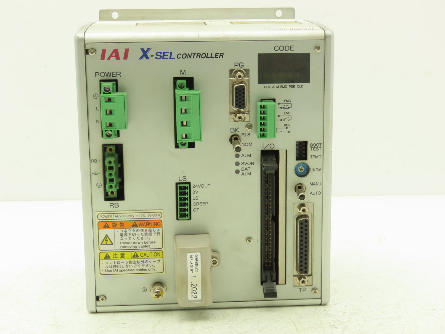 AIA XSEL-J-1-200ABCL-N1-EEE-2-2 X-SEL Multi Axis Controller 200-230VAC 50/60Hz