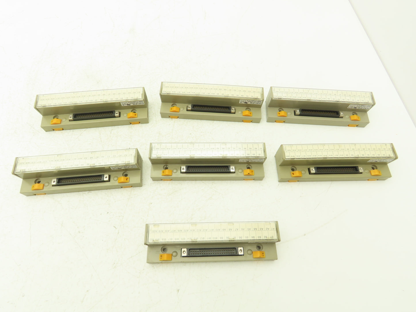 Toyogiken PCN7-4F40 Interface Terminal Block 40-Pin 24V 0.5A DIN Rail Lot of 7