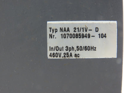 Bosch NAA 21/1V-D Power Feed Unit for Digital Servo Drive 460v 3ph 50/60Hz 25A