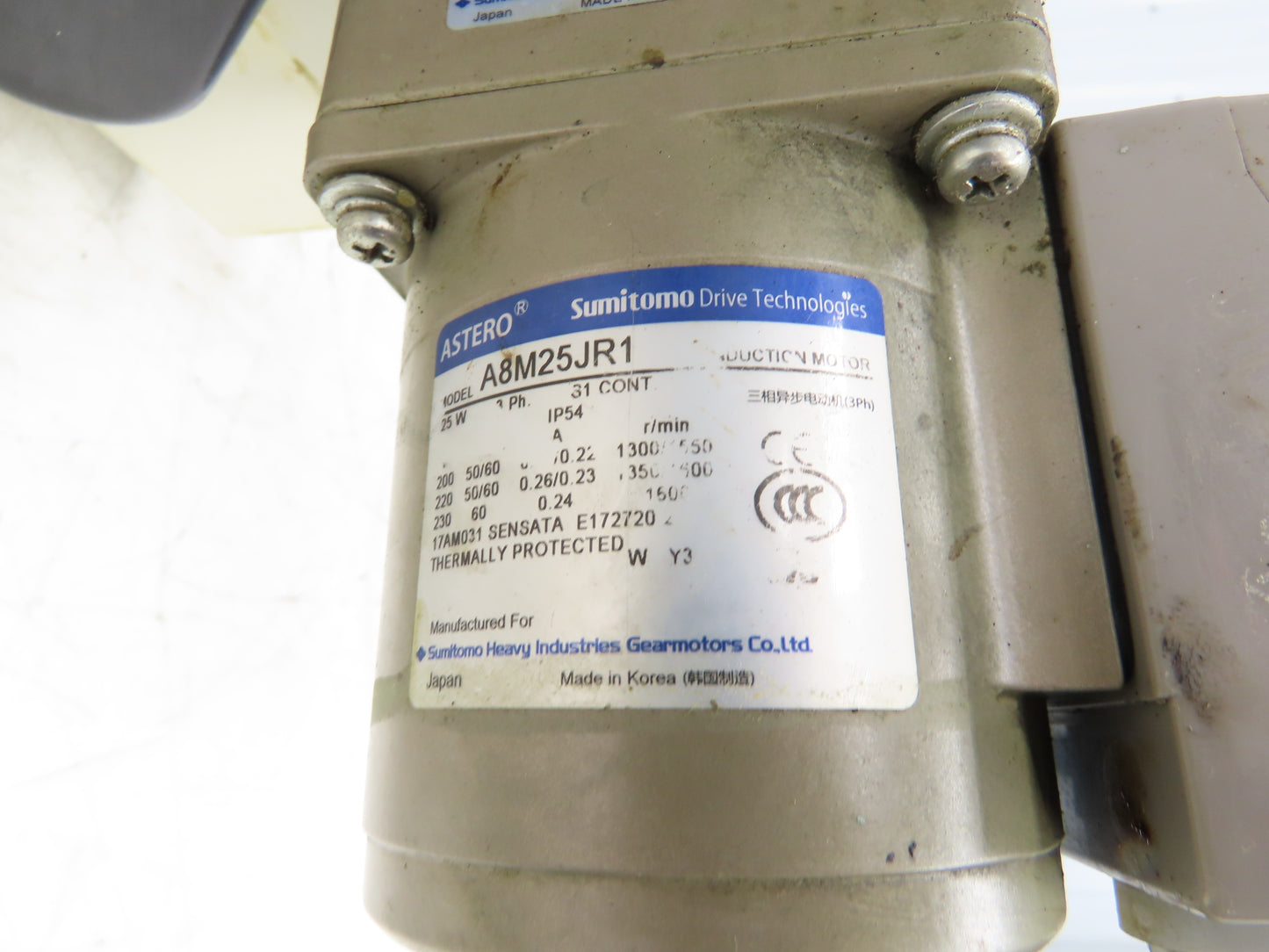 Sumitomo F-6KB-1 Fine Mag Coolant Oil Skimmer Magnetic Separator 230V .025kw