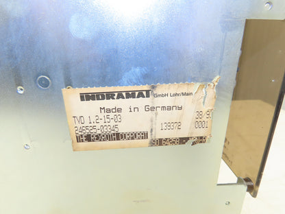 Indramat TVD 1.2-15-03 Servo Drive Power supply 380-460VAC 3Ph Input 15-24V Out