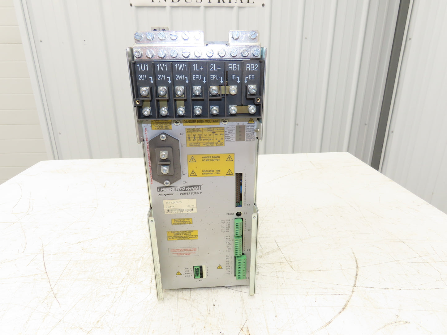 Indramat TVD 1.2-15-03 Servo Drive Power supply 380-460VAC 3Ph Input 15-24V Out