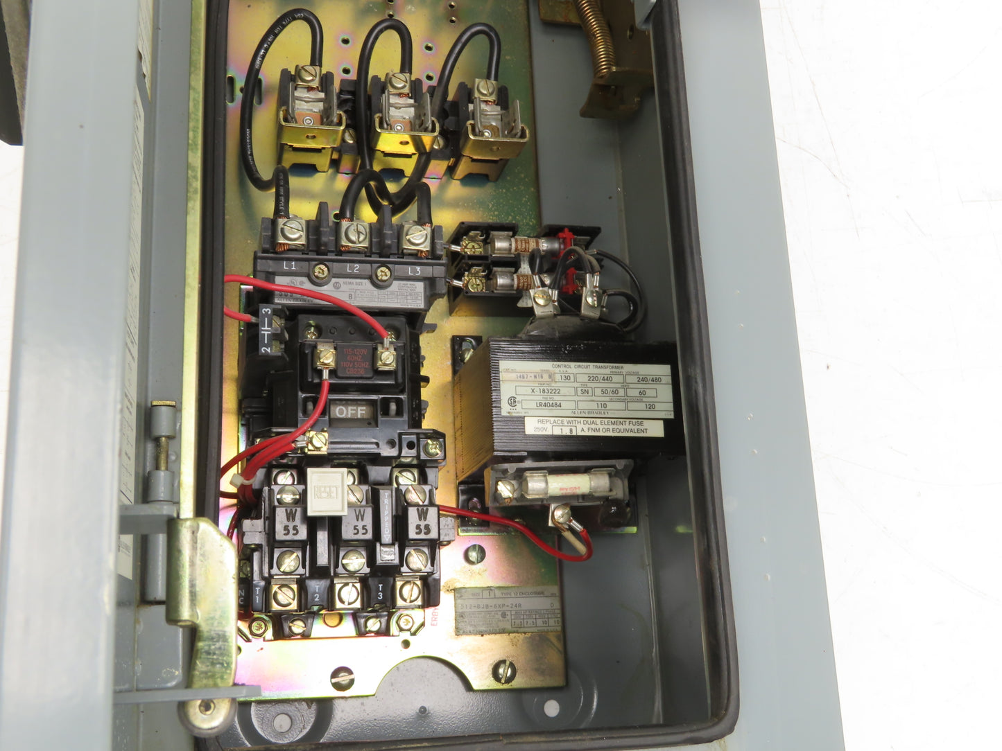 Allen-Bradley 512-BJB-6XP-24R Combination Starter Fusible 600V 3PH 10HP