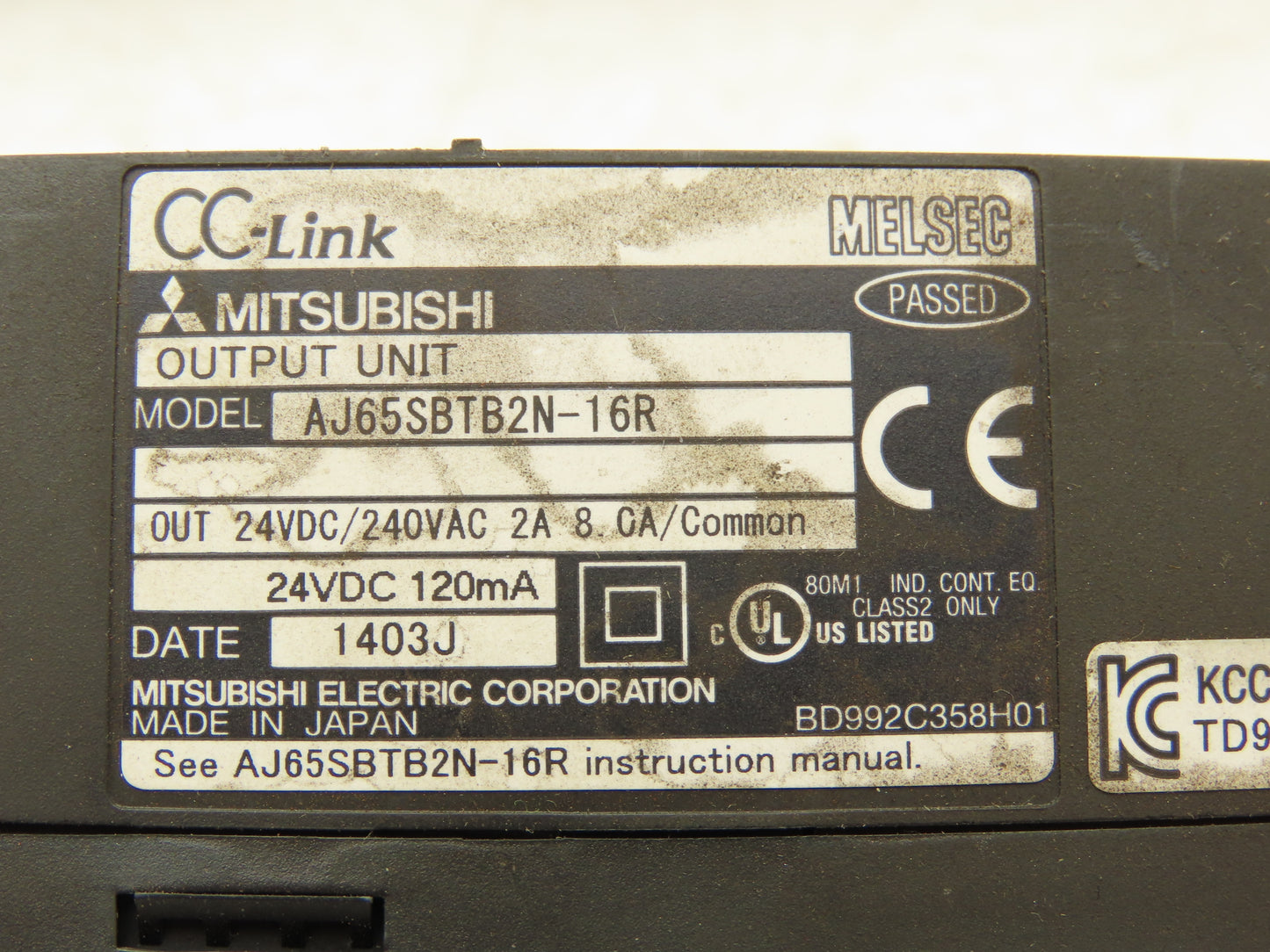 Mitsubishi AJ65SBTB2N-16R Remote Digital Input 16 Point 24VDC MELSEC-A Lot of 7