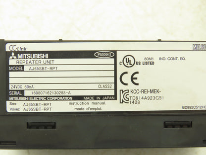 Mitsubishi AJ65SBT-RPT PLC CC-Link System Repeater T-Junction Module Lot of 4