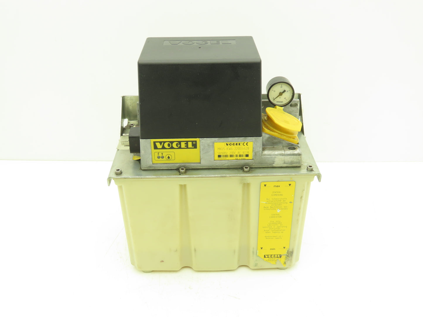 Vogel MKU5-KW6-22003+428 Lubricator Oil Pump Oiler 6 Liter Tank 0.5L/min 230V