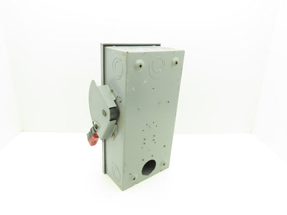 Square D HU362 Safety Disconnect Switch 60A 600VAC 60HP 3Ph Non Fused
