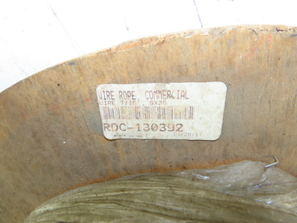 7/16"x 105' Steel Wire Rope Crane Hoist Winch Lifting Cable 6x36