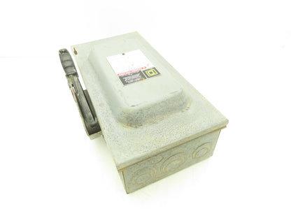Square D H362N Fused Safety Disconnect Switch 60A 600VAC 600VDC 3 Pole