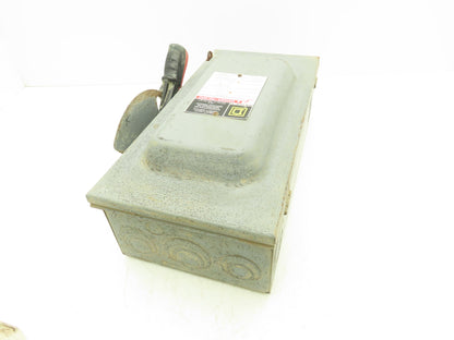 Square D H362N Fused Safety Disconnect Switch 60A 600VAC 600VDC 3 Pole