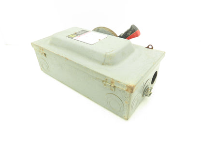 Square D H362N Fused Safety Disconnect Switch 60A 600VAC 600VDC 3 Pole