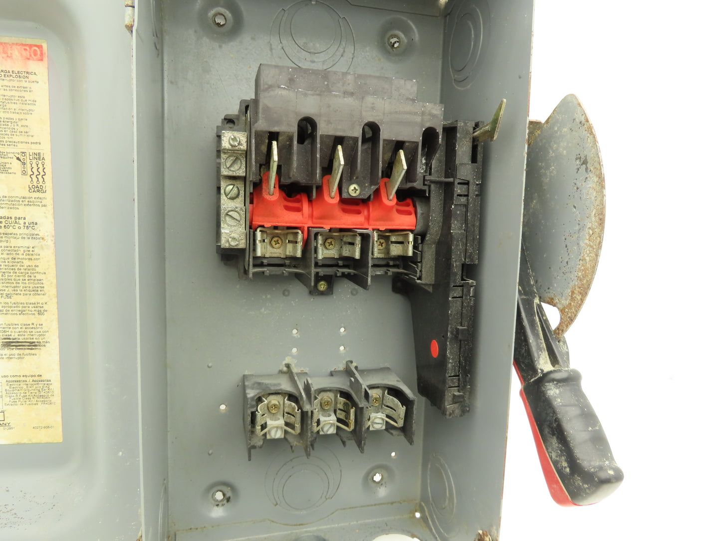 Square D H362N Fused Safety Disconnect Switch 60A 600VAC 600VDC 3 Pole