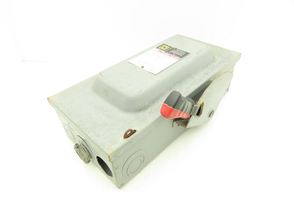 Square D H362N Fused Safety Disconnect Switch 60A 600VAC 600VDC 3 Pole