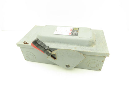 Square D H362N Fused Safety Disconnect Switch 60A 600VAC 600VDC 3 Pole