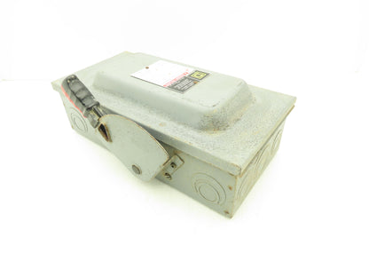 Square D H362N Fused Safety Disconnect Switch 60A 600VAC 600VDC 3 Pole