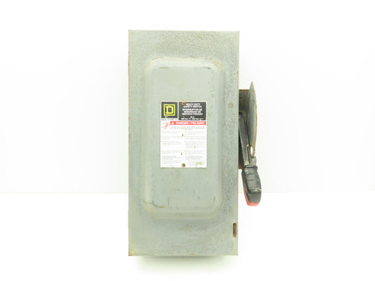 Square D H362N Fused Safety Disconnect Switch 60A 600VAC 600VDC 3 Pole