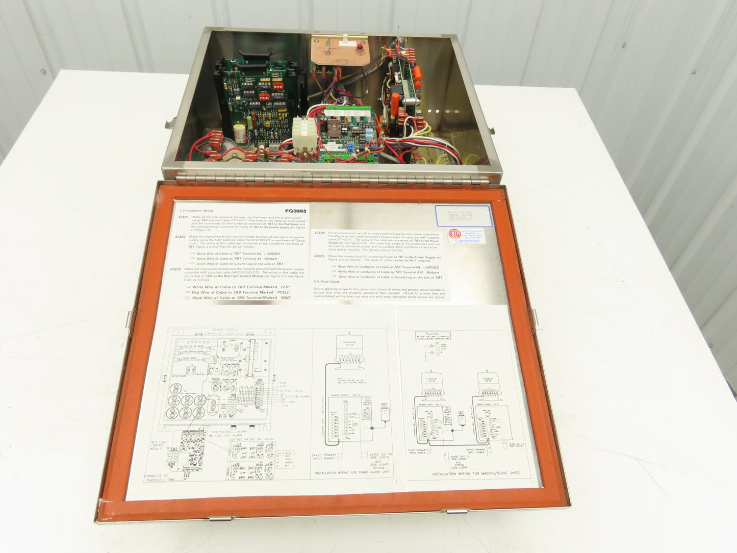 Hughey & Phillips FG3003 Flash Guard 3003 Light Curtain Control Box 24VDC