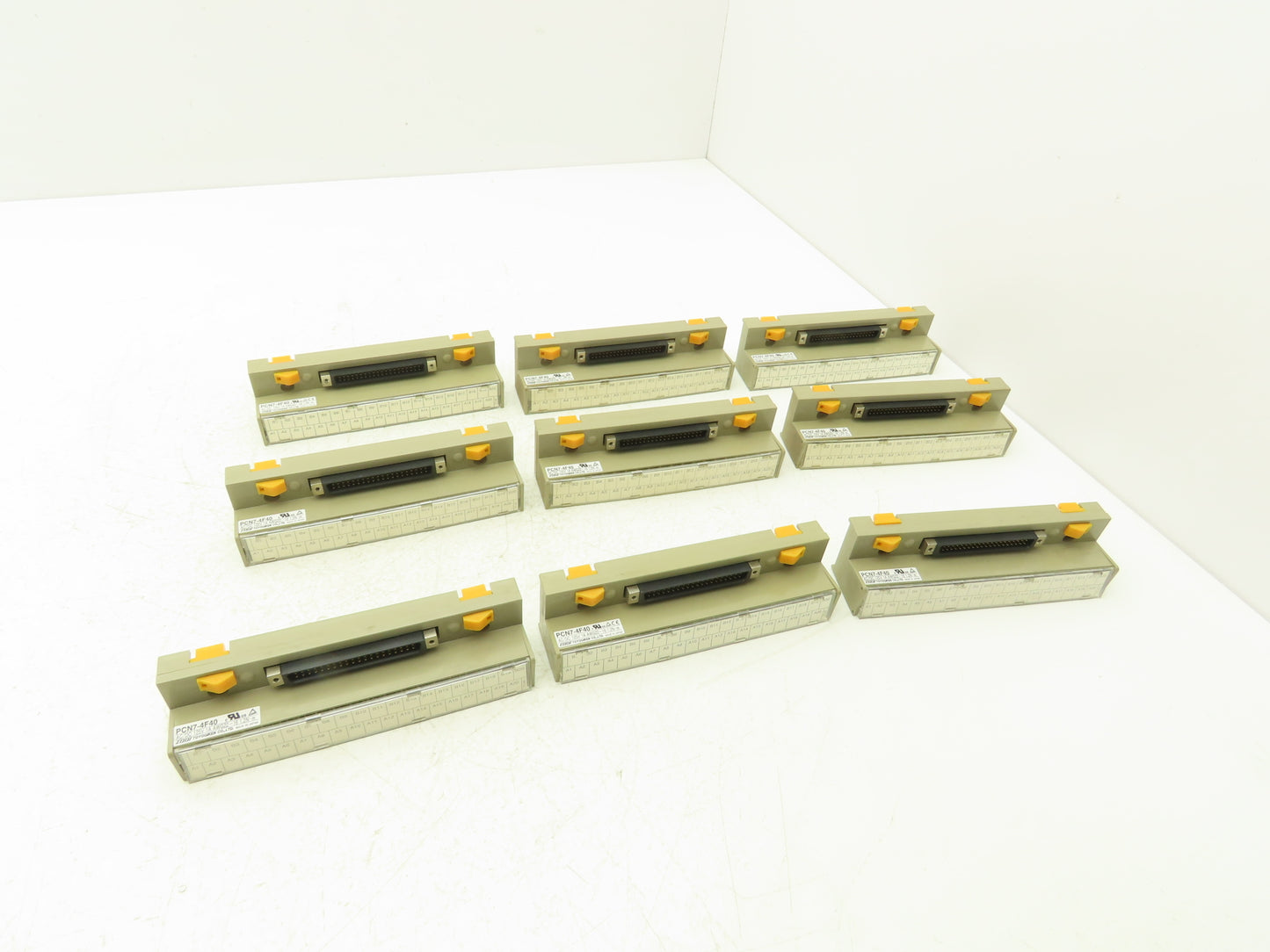 Toyogiken PCN7-4F40 Interface Terminal Block 40-Pin 24V 0.5A DIN Rail Lot of 9