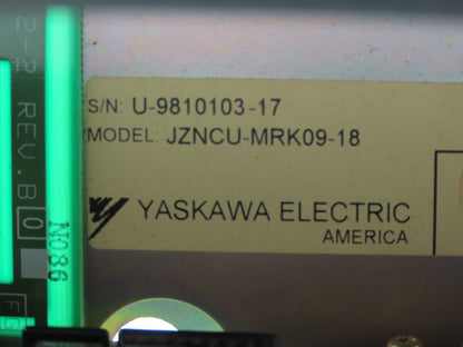 Yaskawa Electric JANCU-MRY01B-1 | JZNCU-MRK09-18 PLC Backplane I/O Assembly