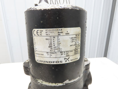 Grundfos MTA90-250A-W-A-B Immersion Coolant Pump 96L/min 10" Depth 460W 220V 3PH