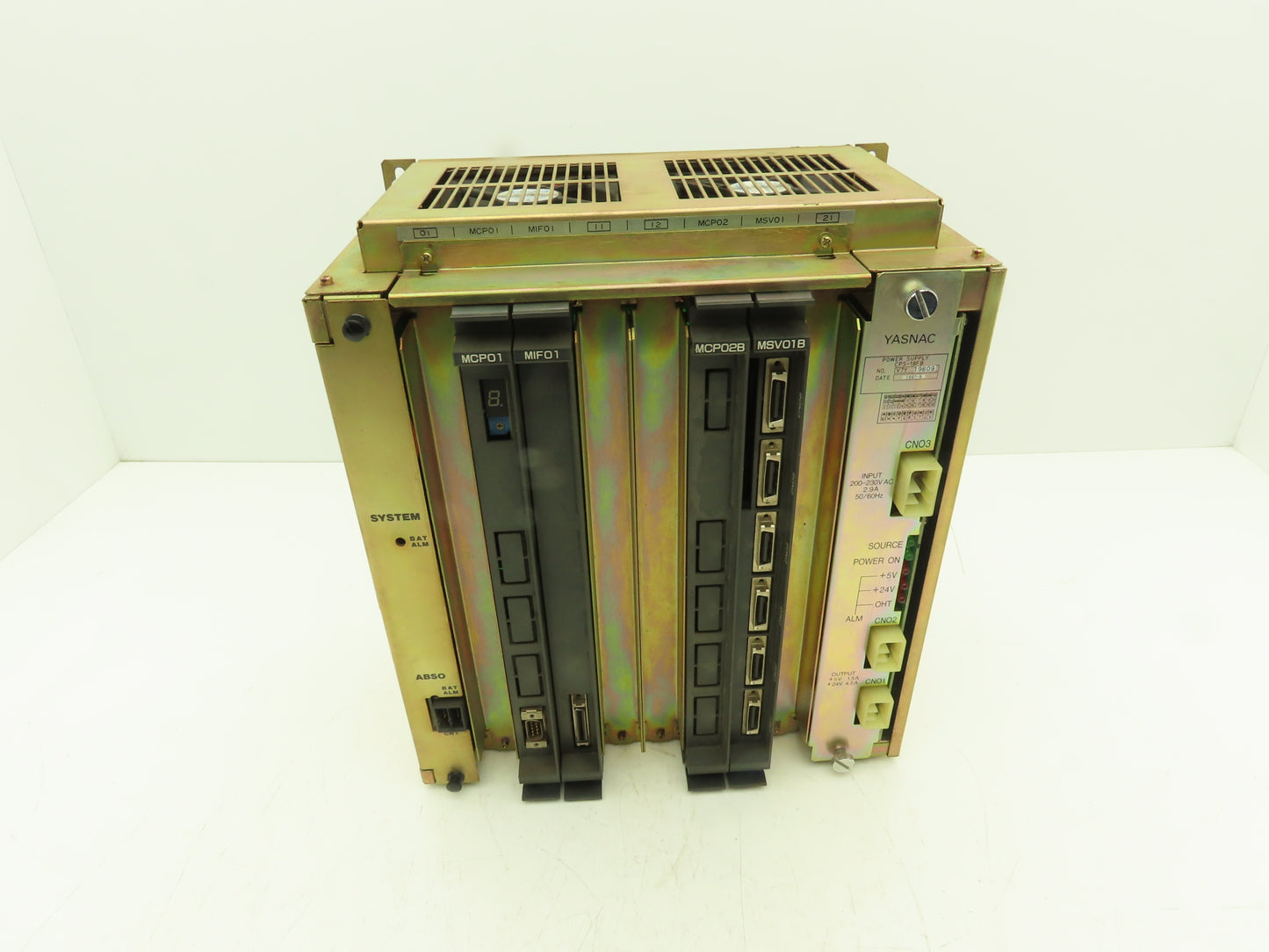 Yaskawa JANCU-MRK12-1E Motoman Control System Chassis Rack w/Expansion Cards