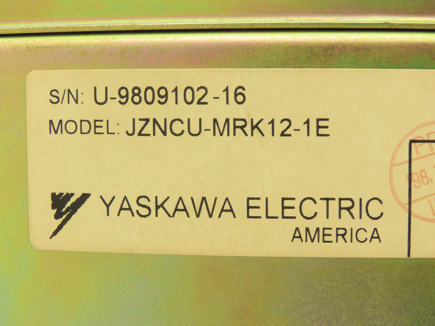 Yaskawa JANCU-MRK12-1E Motoman Control System Chassis Rack w/Expansion Cards