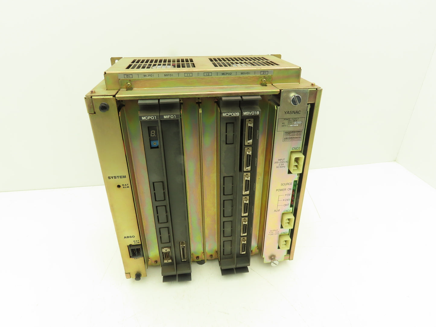 Yaskawa JANCU-MRK12-1E Motoman Control System Chassis Rack w/Expansion Cards