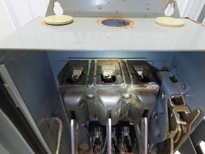 Square D HU362AWK Safety Disconnect Switch 60 Amp 600V 3 Pole W/Fuse block Added