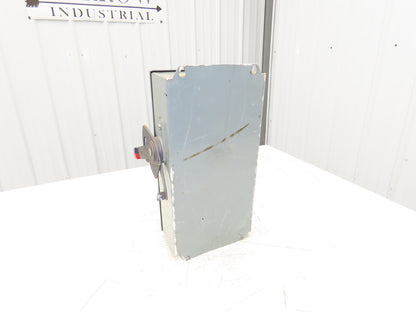 Square D HU362AWK Safety Disconnect Switch 60 Amp 600V 3 Pole W/Fuse block Added