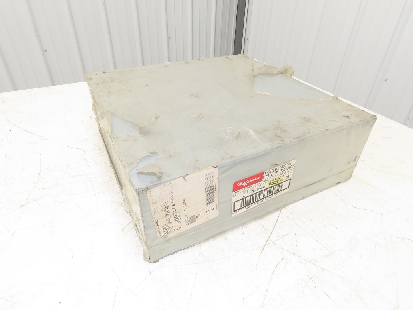 Hoffman A-SE18X18X6NK Electrical Enclosure 18x18x6" Pull Box Screw Cover Type 1