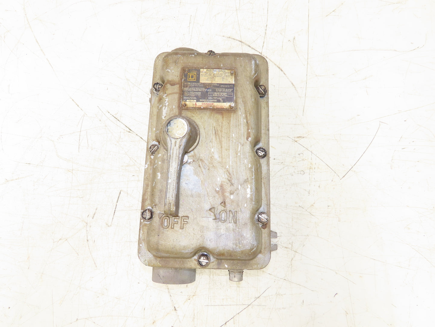 Square D H-100-XFA Explosion Proof Circuit Breaker Switch Enclosure 100A 600VAC